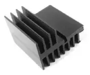 12x ABL Components HEATSINKS 20x27x16mm 11K/W Clip Mounting BLACK *UK Brand