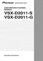 Pioneer VSX-D2011 Receiver Owners Manual