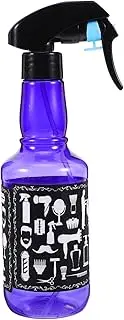 Beatifufu Empty Hair Spray Bottles Hand Holding Spray Bottle Curly Hair Spray Bottle Hairdresser Spray Bottle Spray Bottle for Hair Barber Tool Hair Salon Supplies Purple Make up