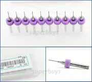 10 HSS 0.6mm Micro Mini Twist Drill Bit Carbide Cutter For Rotary Tool BJ