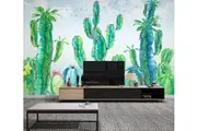 3D Green Cactus 2203 Wall Murals Self-adhesive Vinyl Wallpaper Murals