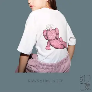 KAWS X UNIQLO UT 親子 短袖 短T 白粉 男女 孩童 TEE 【Insane-21】