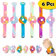Spinning Pop Bubble Bracelet Fidget Spinner Toy Watch, Poppet pack of 6