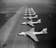 Eight Vickers Valiant 4 Jet Bombers Part Britains First Atomic Bomb S 1956 PHOTO