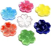 Cabilock 7pcs Chopstick Holder Chopstick Storage Chopsticks Holders Blossom Kitchen Japan Organizers Home Chopstick Rack Creative Chopstick Stand Chopstick Drying Holder Ceramics