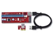 4 x USB 3.0 Pcie PCI-E Express 1x To 16x Extender Riser Card Adapter BTC lot