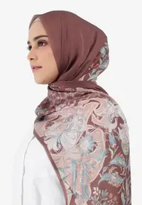 在飛比找ZALORA購物網優惠-Buttonscarves Topkapi Satin Sh