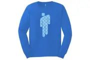 Billie Eilish Unisex Adult Manonman Long-Sleeved T-Shirt (Mid Blue) - UTRO6411