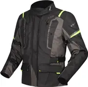 LS2 Narvik, textile jacket waterproof women , color: Black/Grey/Neon-Yellow , size: 5XL