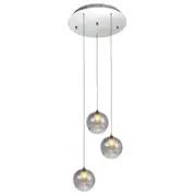 Berly LED 3L Void Pendant Lights Smoke | Marden Designer