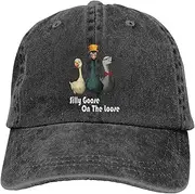 [aportt] Funny Hat for Men Woman Washed Distressed Cotton Vintage Baseball Cap,Low Profile Plain Retro Baseball Hat Adjustable, Silly Goose, One Size