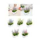 Artificial Flower Potted Plant Potted in Picket Fence for