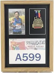 Photo Frame A3 size Marathon wooden medal display frame creative badge mounting picture frame medal storage box set up wall photo frame-D