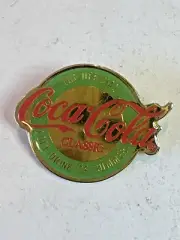 LARGE Coca-Cola Classic PIN “The Official Soft Drink of Summer” 1.5" Wide-NEW