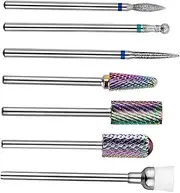 Vaguelly Professional Nail Grinding Heads Set Pcs Tungsten Steel for Manicure Nail Art