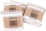 Dressnu Cotton Swabs 100 Pieces in Bamboo Cleaning for Care and Ear Huapan Cotton Biodegradable Rod White + 5 packs 8cm