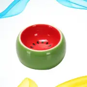 Hamster Bowl Ceramic Pet Guinea Pig Food Dish Hamster Waterer Feeder