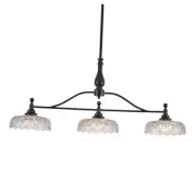 Chandeliers Pendant Light Fixture Modern Pendant 3 Light Black and Clear