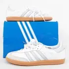Adidas Samba OG Shoes IE0877 in Cloud White/Halo Blue/Off White - Size 7.5