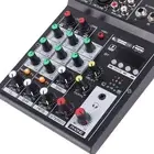 (US PLUG)Mixer Sound Board Console USB Display 4 Channel Mixing Console For DM