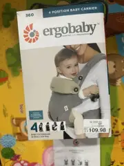 New Ergobaby 360 4 Position Baby Carrier. Grey And Taupe. Comfort. Support