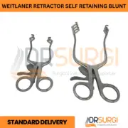 WEITLANER RETRACTOR SELF RETAINING BLUNT Veterinary Surgical Instrument 2 PCS