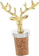 Christmas Deer Cork Stopper Natural Cork Wine Bottle Cover Festive Kitchen Decor for Weddings Parties Holiday Celebrations Multiuse Liquor Bottle Pourer