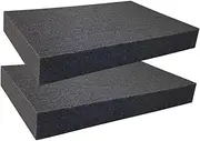 TENOL 2 Pieces Packing Sponge Inserts Cushion Liner Sheets Storage Box Inserts Cuttable Pick and Pluck Sponge for Tool Box Jewelry, 20cmx30cmx4cm