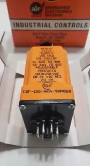 ATC DIVERSIFIED ELECTRONICS TIME DELAY RELAY TDF-120-AKA-90M060 NOS