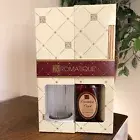Aromatique Cinnamon Cider Diffuser Kit Gift Set 4oz Oil Glass Bottle Reeds NIB