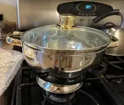 Command Performance Gold 18/10 Stainless Steel 5Qt Bowl w/ Lid Cuisine Cookware