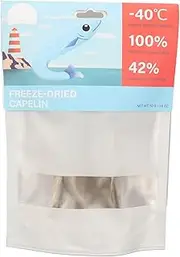 OKJHFD 50g Freeze-Dried Spring Fish Pet Snacks High Protein Low Fat Freeze-Dried Full-Seeded Spring Fish Snacks Healthy Training Reward Snacks for Cats and Dogs