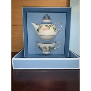 （現貨）英國 Wedgwood 野草莓獨享茶具組 子母壺 下午茶具組 禮盒 禮物