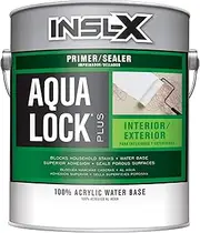 INSL-X AQ040009A-01 Aqua Lock Plus 100% Acrylic Water-Based Sealer Primer, 1 Gallon, White