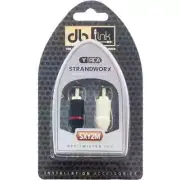 DB Link® Twisted-Pair Strandworx® Series RCA Y-Adapter, 1 Female to 2 Males