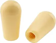 Musiclily Pro Metric M3.5 Guitar 3 Way LP Toggle Switch Tips Switch Knobs Caps for Korea Made Epiphone Les Paul Switches, Cream(Set of 2)
