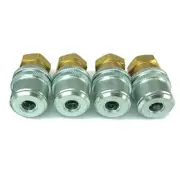 4 (Four) H-5265 Standard Bore Grip Lock On Air Chuck 0-300 psi 1/4 NPT