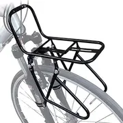 Bicycle Front Pannier Rack 15 kg Capacity Pannier Rack 2 Installation Methods with Mounting Device for Disc Brake/V-Brake Mountain Bike