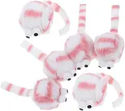 Garneck Interactive Kitten Teething Toys Set 6pcs Plush Mouse Toys Lifelike Catnip Mice Soft Material Engage Cats Prevent Boredom B35112
