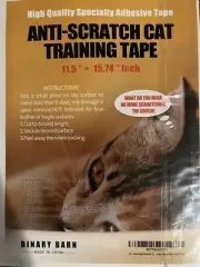 Binary Barn 11.5”x15.74” Anti-Scratch Tape Cat Training Tape 8 pk-Free Shipping!