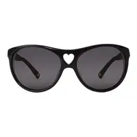在飛比找PChome24h購物優惠-MOSSCHINO 義大利 時尚心型太陽眼鏡 / 黑 MO5