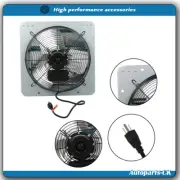 14inch Shutter Exhaust Ventilation Fan 1950 CFM Wall Mount for Garage Shop Attic