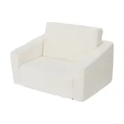 Boucle Cream 2-in-1 Flip Out Sofa