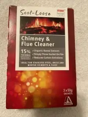 WBA021 3 x 50g sachets Soot Loose Chimney & Flue Cleaner Fire Wise