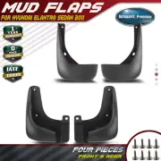 4x Front + Rear Mud Flaps Splash Guards Mudflaps for Hyundai Elantra Sedan 2011
