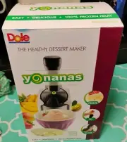 Yonanas Classic Vegan, Dairy-Free Frozen Fruit Soft Serve Maker w/ 36 Recipe NEW