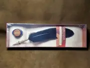 Aladine Black Feather Pen with Ink Quill Made In France (Sealed New)