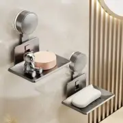 Suction Cup Soap Dish Holders Wall Mounted for Bathroom Water Drain Designs
