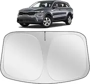 XHRING Windshield Sun Shade Sunshade Compatible with Kia Sorento 2025 2024 2023 2022 2021 SUV Accessories Car Front Windshield Sun Shade Foldable Window