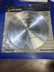 Circular Saw Blade, 7 1/4" Black & Decker Chrome Plated Circular Saw Blade